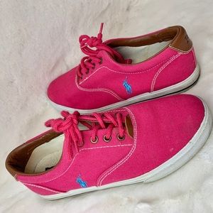Polo by Ralph Lauren Shoes | Hot Pink Sneaker Polo by Ralph Lauren | Color: Pink | Size: 6 | Lorenay's Closet